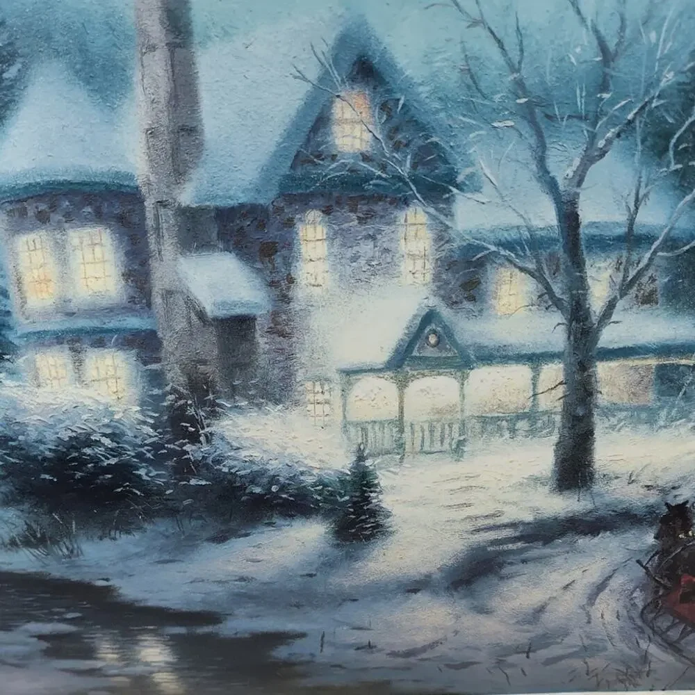 Thomas Kinkade Cottages & Country Places Paintings Calendar 1994 Frameable Art